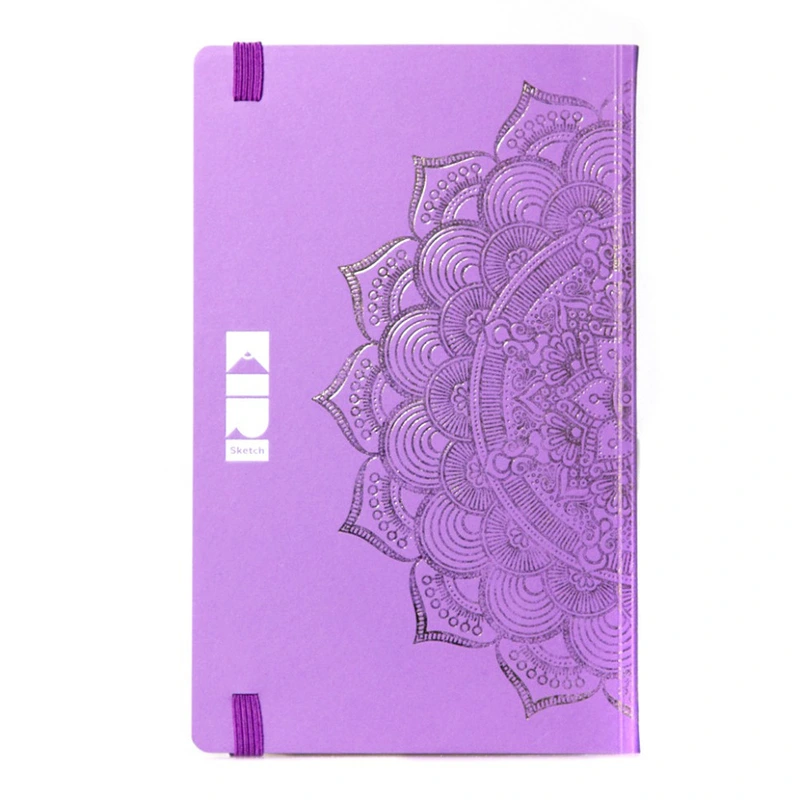 Записна книжка "Мандала Пурпурний колір" 20204-KR в крапку, м'яка обкладинка, 96 аркушів
