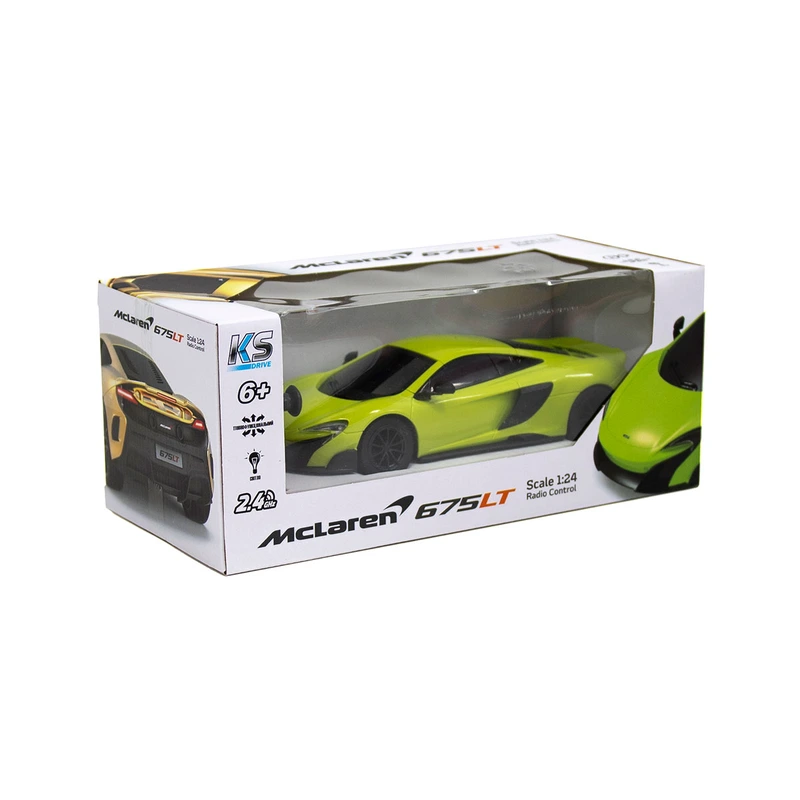 Автомобіль KS DRIVE на р/к - MCLAREN 675LT (1:24, 2.4Ghz, зелений)