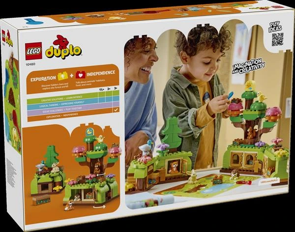 Конструктор LEGO® DUPLO® Ліс відкриттів із дикими тваринами, 131 деталь (10480)
