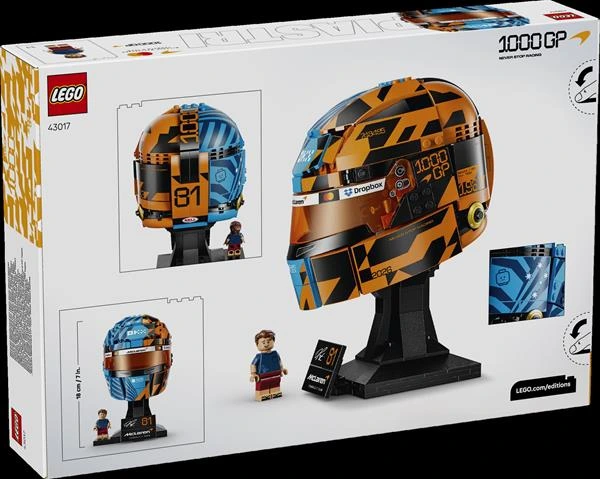 Конструктор LEGO® Editions Шлем Оскара Піастрі з команди McLaren, 793 деталі (43017)