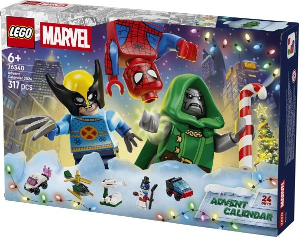 Конструктор LEGO® ? Marvel Адвент-календар 2026 Різдвяний подарунок (76340)