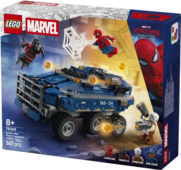 Конструктор LEGO® Marvel Переслідування Людиною-Павуком машини для перевезення злочинців, 367 деталей (76349)