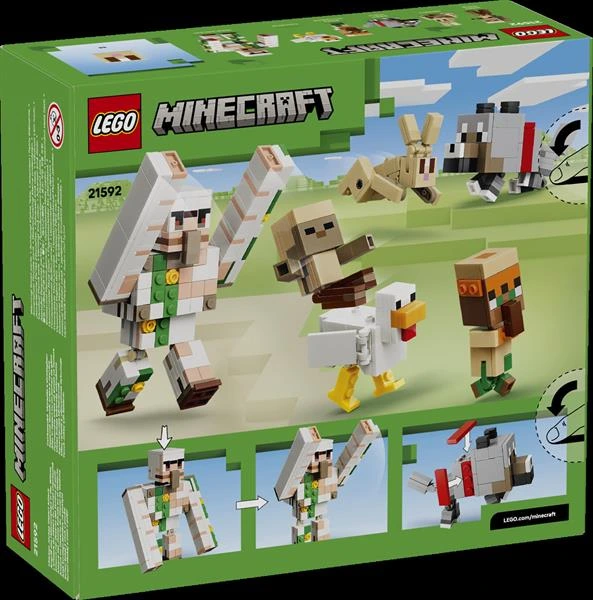 Конструктор LEGO® Minecraft™ Курячий Жокей: атака в пустелі Іграшка, 428 деталей (21592)