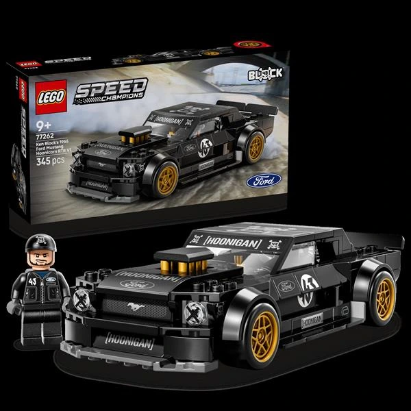 Конструктор LEGO® Speed Champions Ford Mustang Hoonicorn V1 '65 Ken Block, 345 деталей (77262)