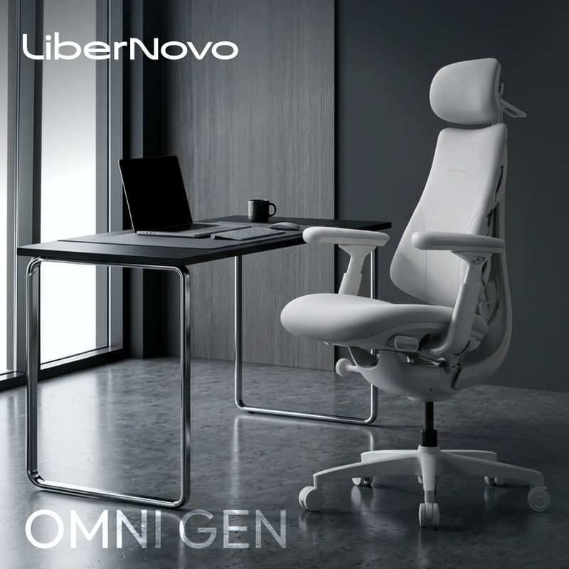 Крісло офісне ергономічне LiberNovo Omni Gen Glacier 48 см — фото 6
