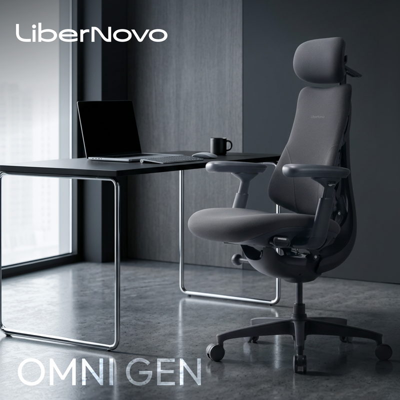 Крісло офісне ергономічне LiberNovo Omni Gen Graphite 48 см — фото 6