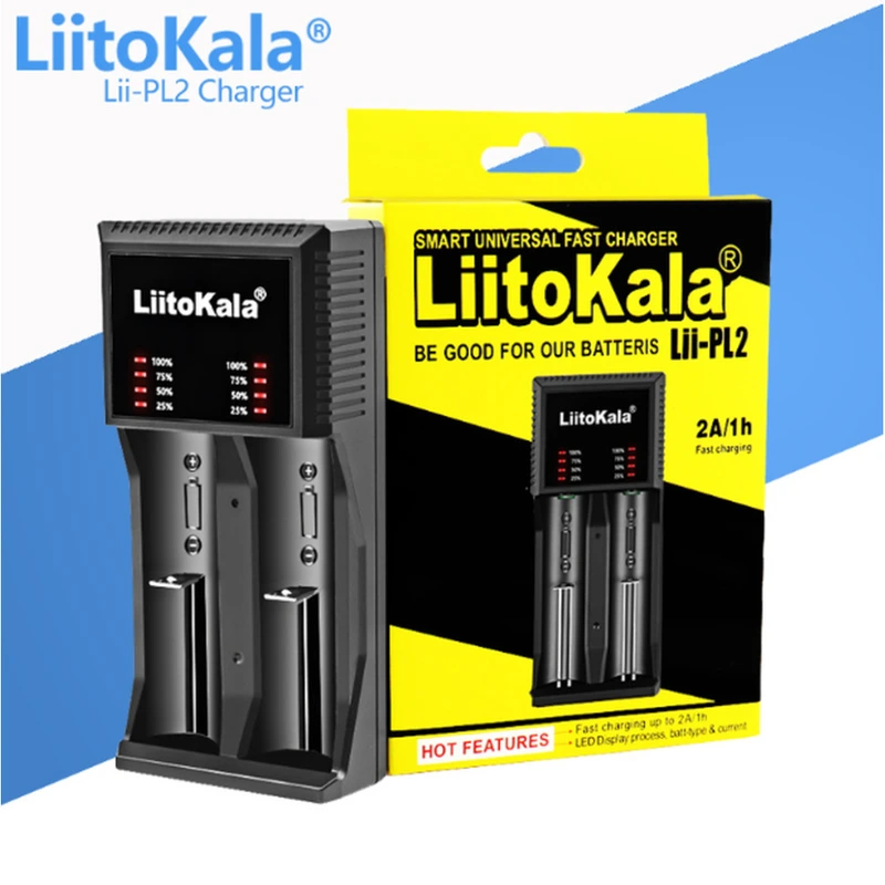 Універсальний зарядний пристрій LiitoKala Lii-PL2 EU на 2 канали