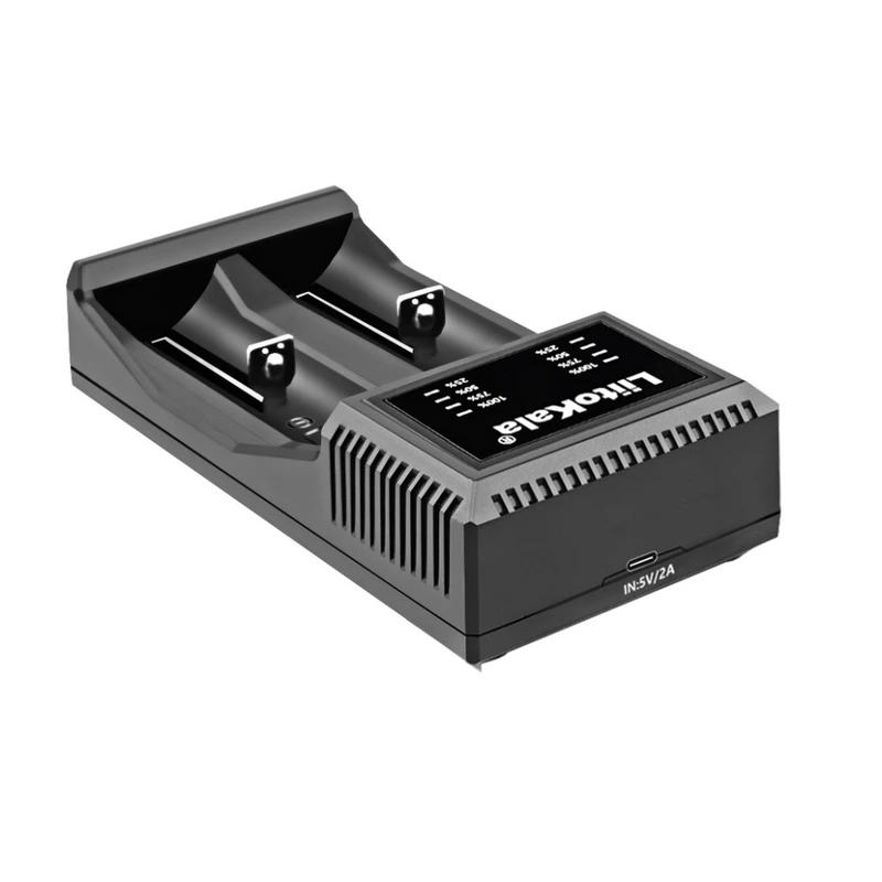 Зарядний пристрій Liitokala Lii-C2, Ni-Mh/Li-ion/Li-Fe, Micro USB, LED