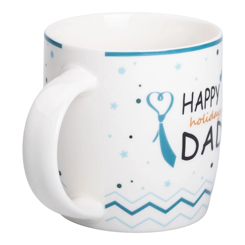 Кружка порцелянова з написами 450 (мл) Happy holidays dad RX-N240278HD