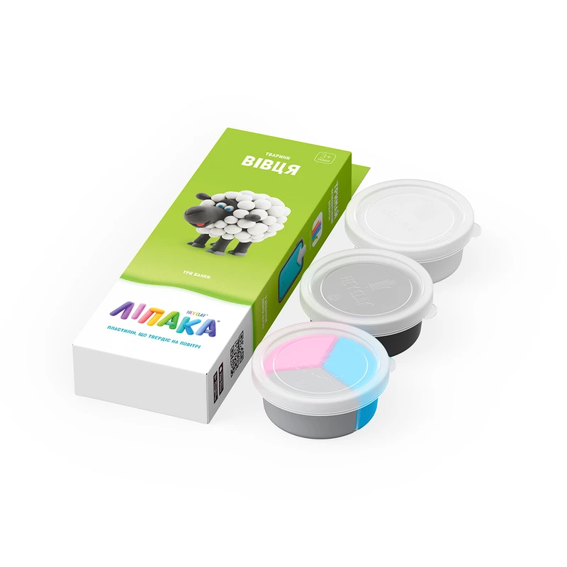 Набір пластиліну, що самостійно твердіє, ЛІПАКА – ВІВЦЯ