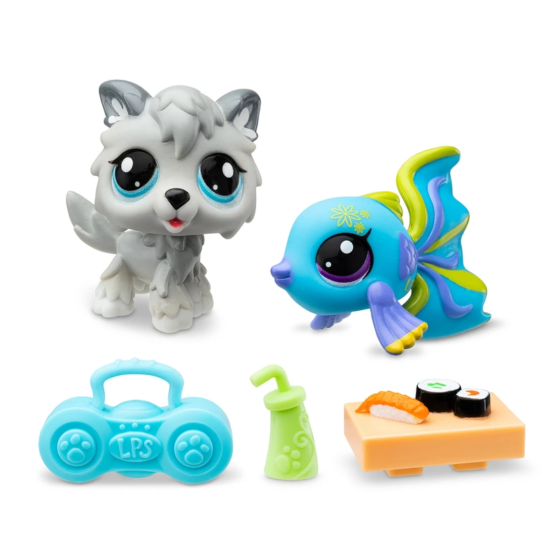 Ігровий набір LITTLEST PET SHOP – РОК-Н-РОЛЬНІ СУШІ (2 фігурки, аксес.)
