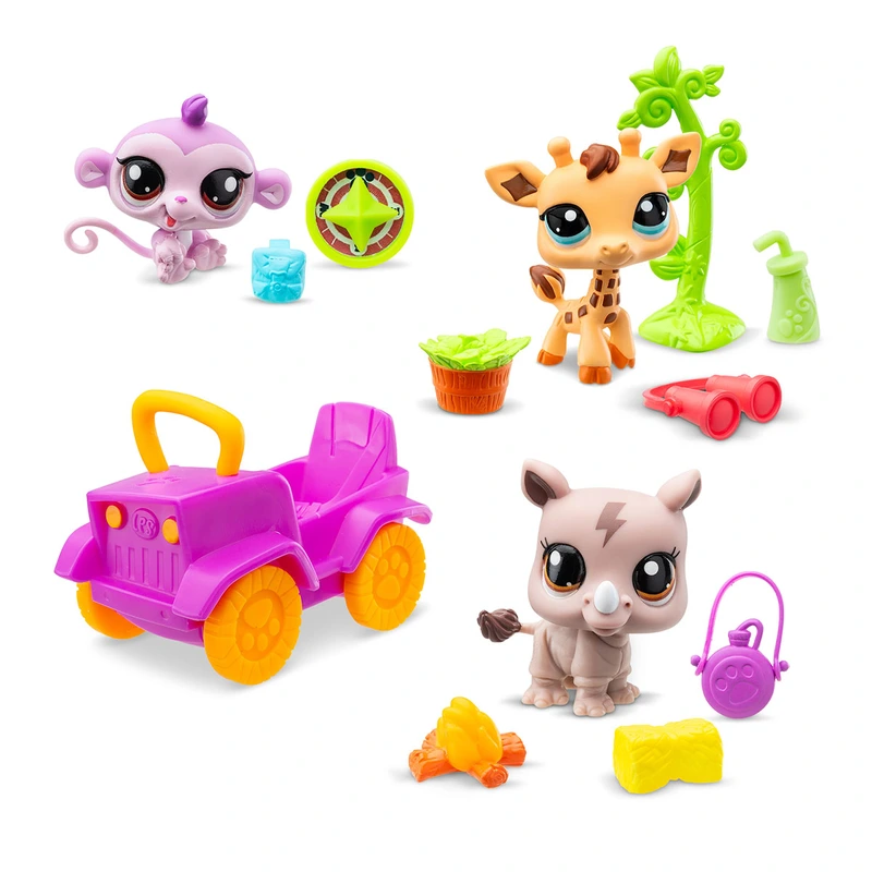 Ігровий набір LITTLEST PET SHOP – САФАРІ (3 фігурки, аксес.)