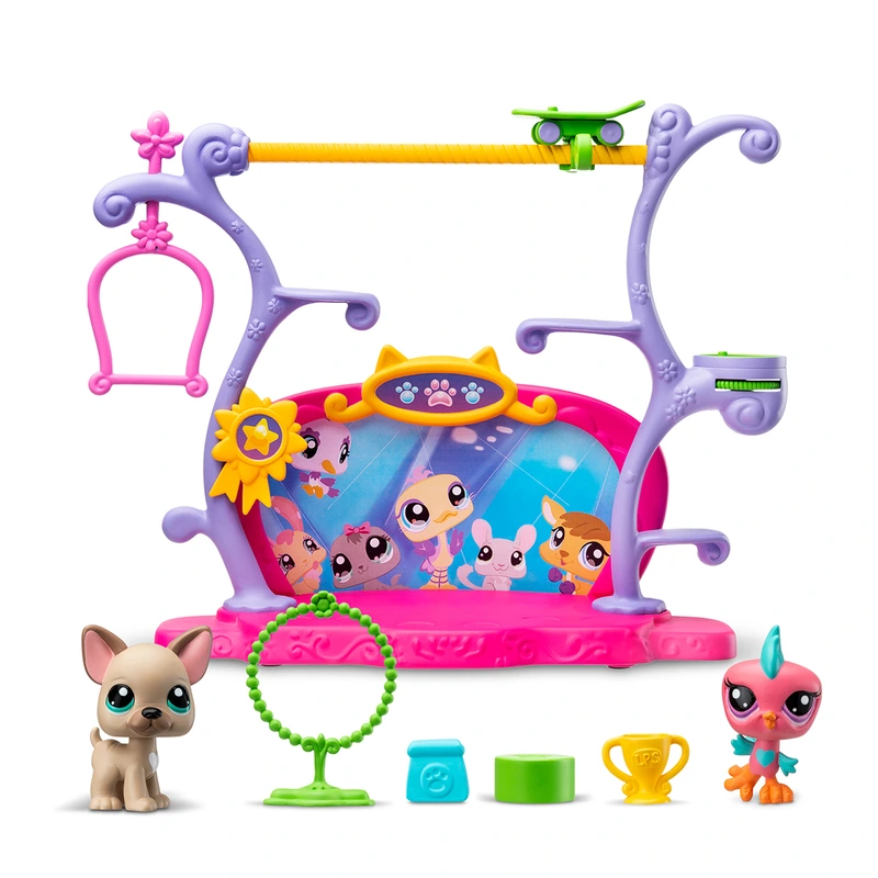 Ігровий набір LITTLEST PET SHOP – ШОУ ТАЛАНТІВ (2 фігурки, сцена, аксес.)