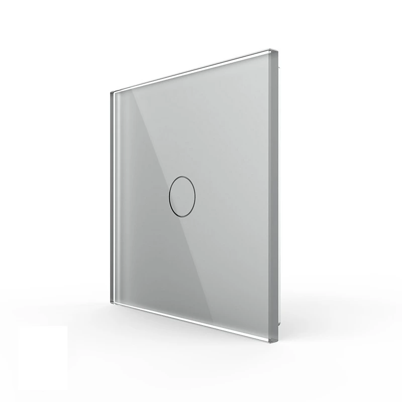 Бездротовий розумний сенсорний вимикач 1 сенсор Livolo сірий скло (VL-XR007-I)