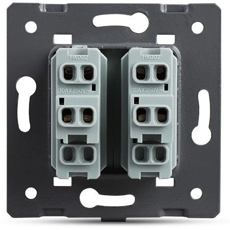 2-клавішний вимикач LIVOLO, зелений, модуль без рамки (VL-C7-K2-18)