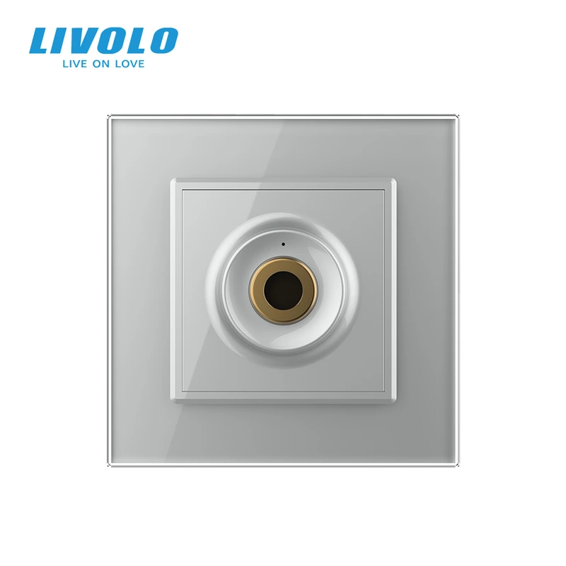 Бездотиковий вимикач 1 сенсор Livolo сірий 2.5D Sense