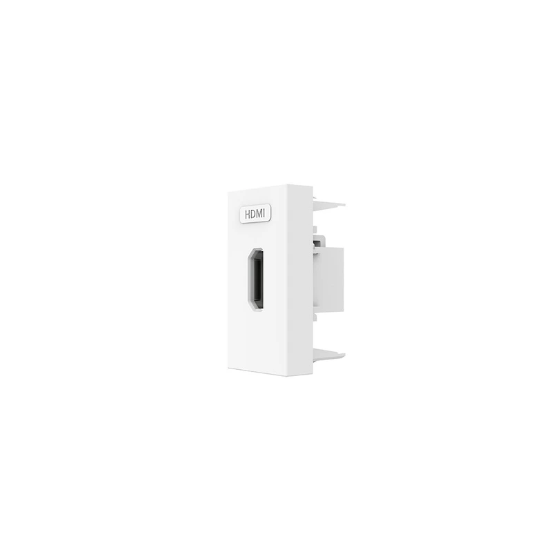 HDMI розетка LIVOLO 1.4, біла, модуль 0.5 поста, для телевізора / ПК (VL-FCHD-1WP) (VL-FCHD-1WPS21)