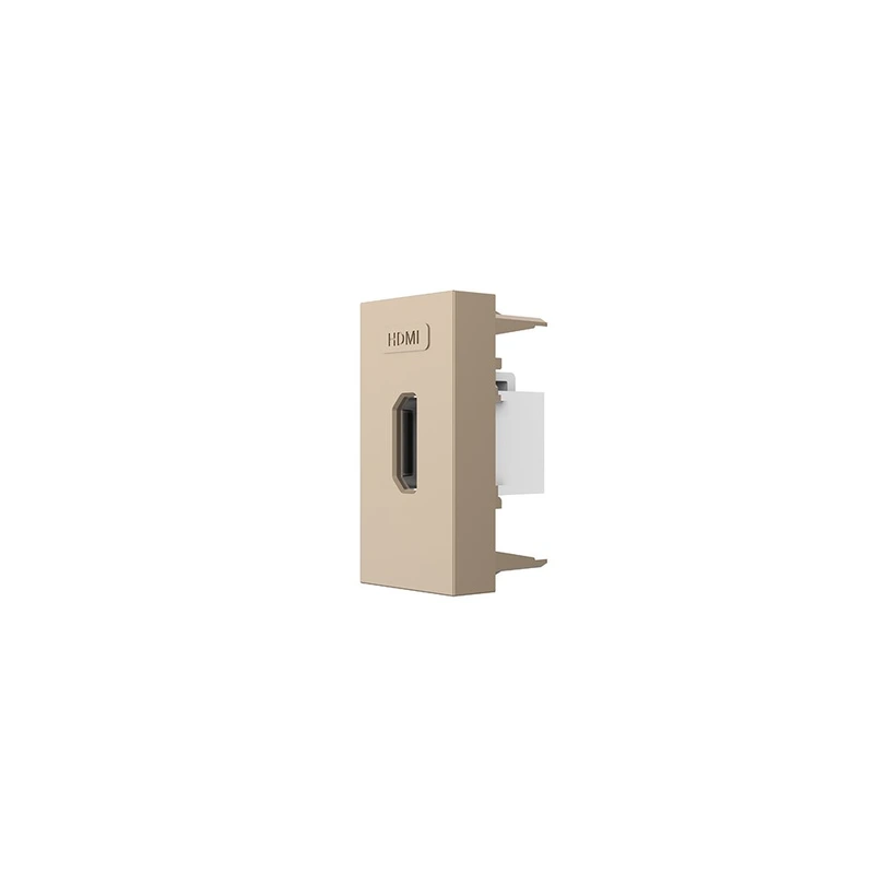 HDMI розетка LIVOLO 1.4, золота, модуль 0.5 поста, для телевізора / ПК (VL-FCHD-1AP) (VL-FCHD-1AP)