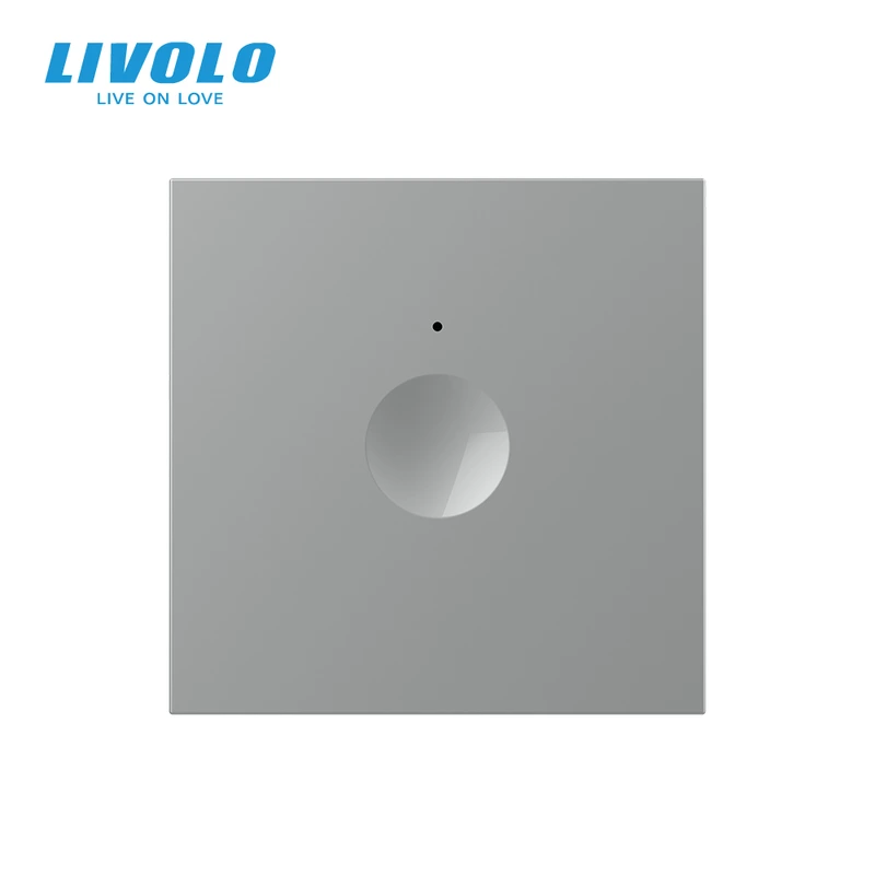 Сенсорний вимикач LIVOLO Sense, сірий, 5А 230В, без нейтралі, модуль без рамки (VL-FC1-2IP)