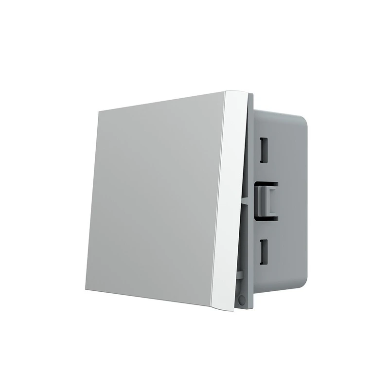 Перехресний (хрестовий) вимикач LIVOLO, сірий, модуль без рамки (VL-FCMM10A-2IP)