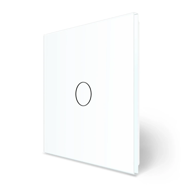 Комплект бездротовий сенсорний вимикач з реле Livolo білий скло (VL-XR007-W/FC1Z2-2G)