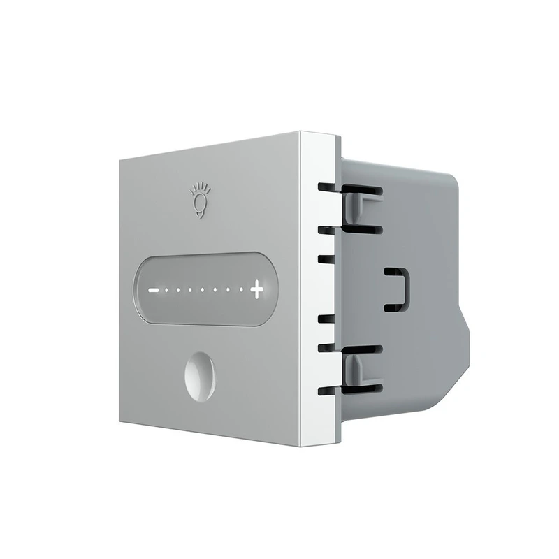 Розумний сенсорний димер LIVOLO, сірий, прохідний / перехресний, ZigBee, 2А 230В, без нейтралі, сумісний з Home Assistant, модуль без рамки (VL-FC1SDZ-2IP)
