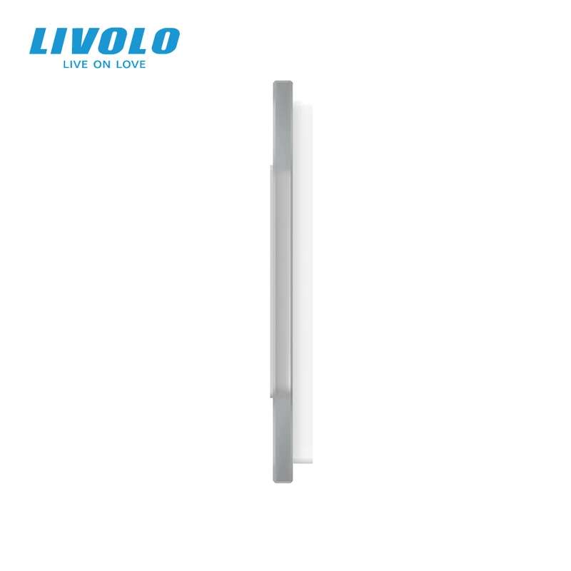 Рамка 3-постова LIVOLO, загартоване скло, біла матова, 223×80 мм (VL-P7E/E/E-6WS06)