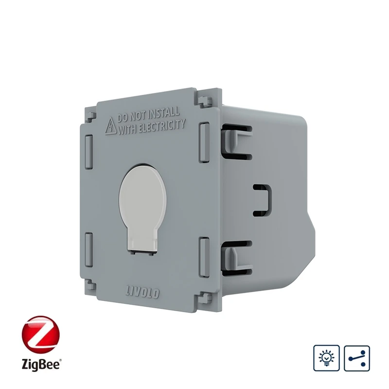 Розумний сенсорний димер LIVOLO, ZigBee, прохідний / перехресний, 2А 230В, без нейтралі, сумісний з Home Assistant (VL-FC1SD1Z-2G)
