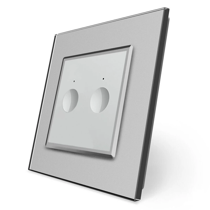 Сенсорний прохідний/перехресний вимикач Sense 2 сенсора Livolo сірий (722000415)