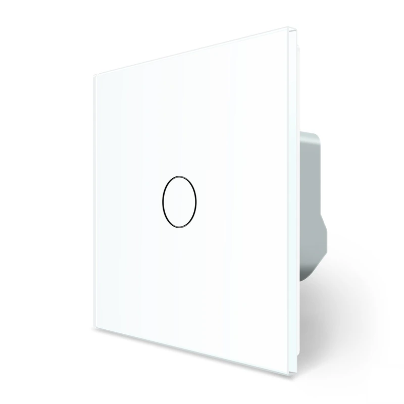 Розумний сенсорний Wi-Fi вимикач 1 сенсор Livolo білий скло (VL-C7FC1NY-2GWP)