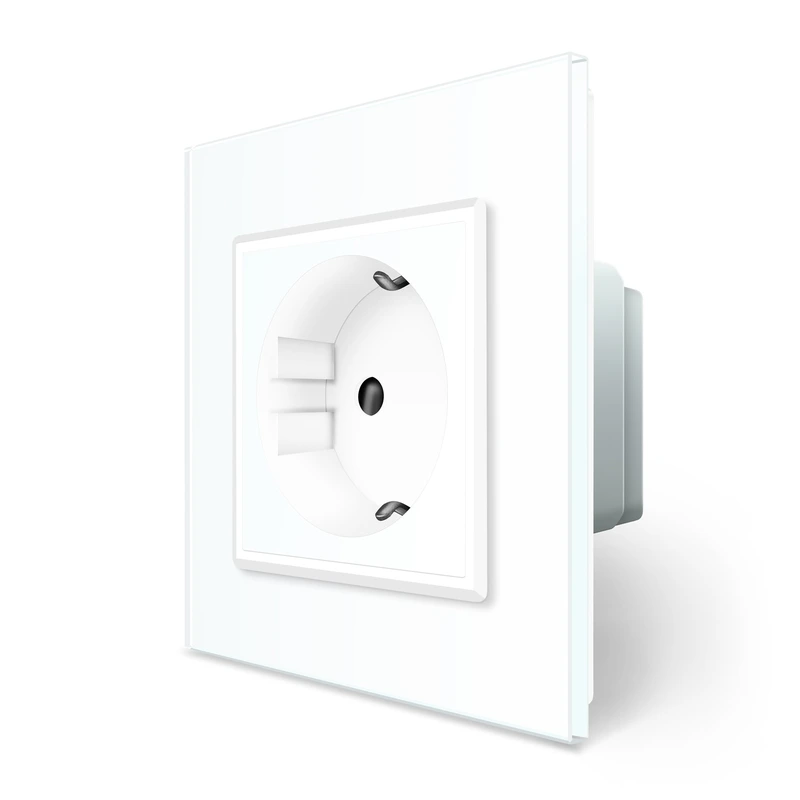 Розумна розетка ZigBee з заземленням Livolo білий (VL-FCTC16AZ-2WP)