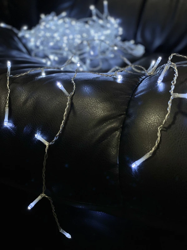 Гірлянда з'єднувальна "Бахрома" "Luca Lighting", 9,8х0.48 м, колір білий