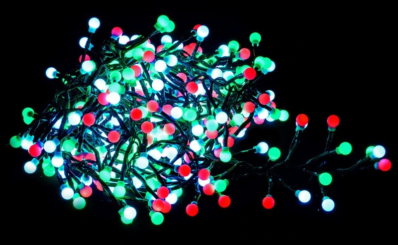 Гірлянда "Кольорова бахрома", "Luca Lighting", 12,2 м, мультикольорова