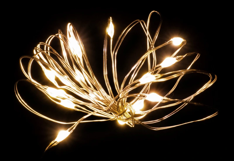 Гірлянда-струна  "Luca Lighting" 2 м, 20led, класичний білий, 2АА