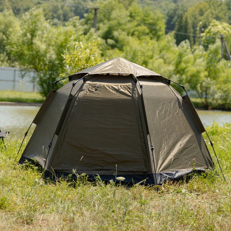 Намет автоматичний 3 місний 240×210×130 (см) кемпінговий з тентом туристичний палатка Camping Lugi LU-020