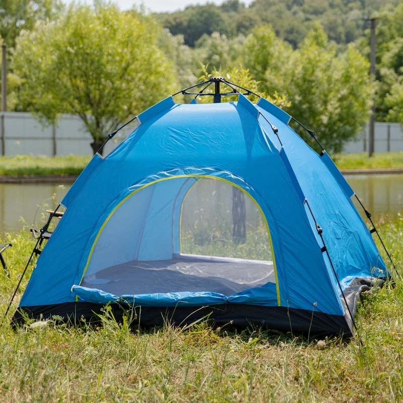 Намет кемпінговий 2 на 2 метри автоматичний для риболовлі походу туристичний LU-019BL Блакитний