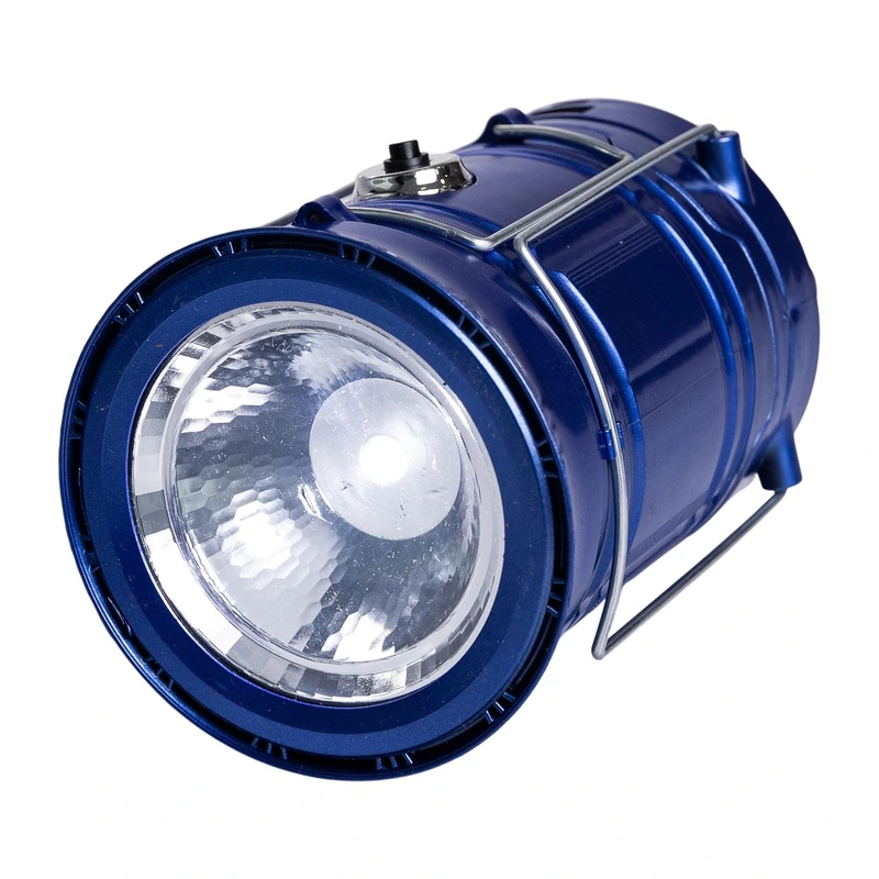 Ліхтар кемпінговий акумуляторний підвісний USB 9×20 см туристичний підвісний ліхтар 36Вт Синій HP-DT-1