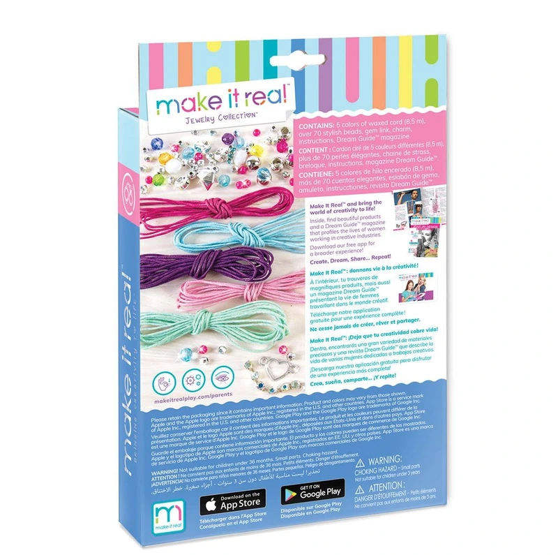 Make it Real: Набір для створення шарм-браслетів «Яскрава веселка»