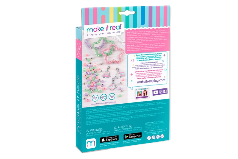 Make it Real: Набір для створення шарм-браслетів  'Блискучі спіральки'