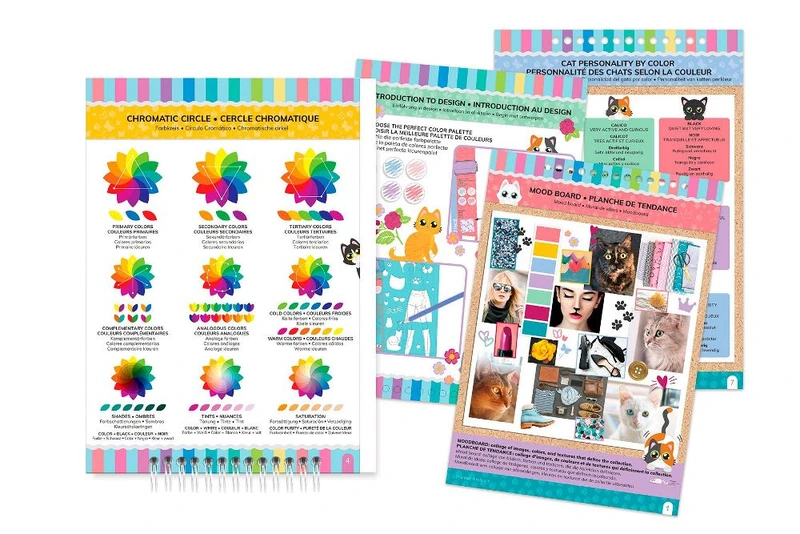 Make it Real: Блокнот з трафаретами для створення модних колекцій «Мила кішечка»