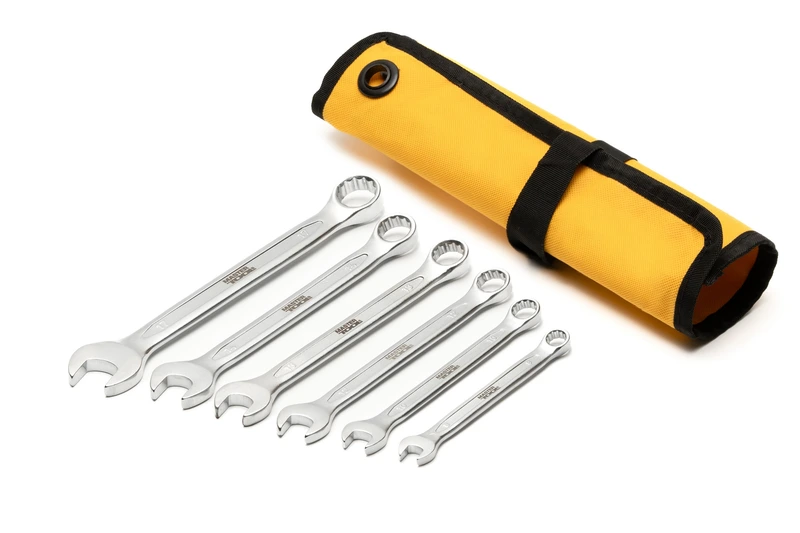 Ключі комбіновані MASTERTOOL COLD FORGED набір 6 шт (8/10/12/13/14/17 мм) 31CrV3 DIN 3113 у чохлі 72-1106