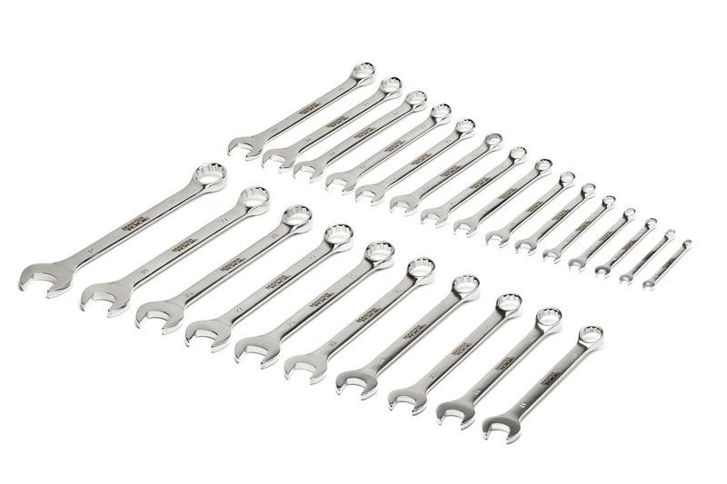 Ключі комбіновані MASTERTOOL SATIN FINISH набір 25 шт (6-28/30/32 мм) CrV DIN 3113 71-2124