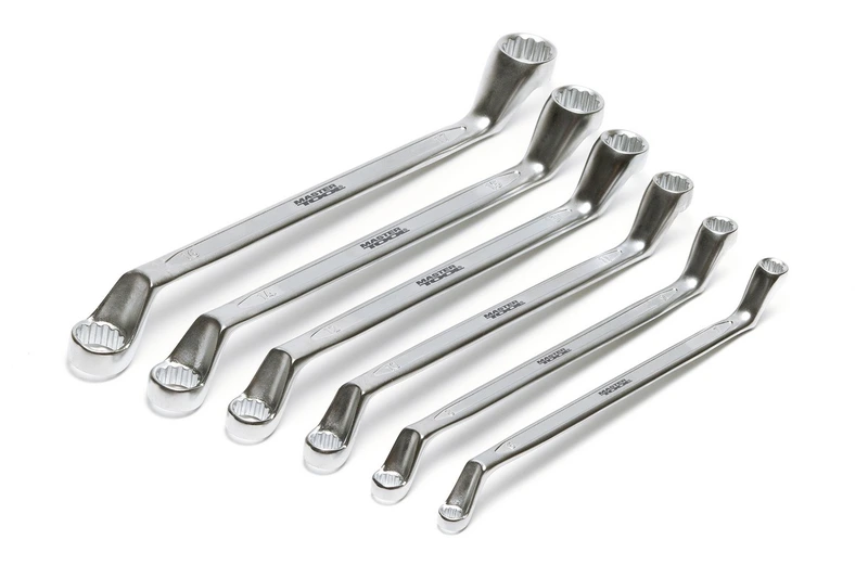 Ключі накидні MASTERTOOL COLD FORGED набір 6 шт (6–17 мм) 31CrV3 DIN 897 72-3206