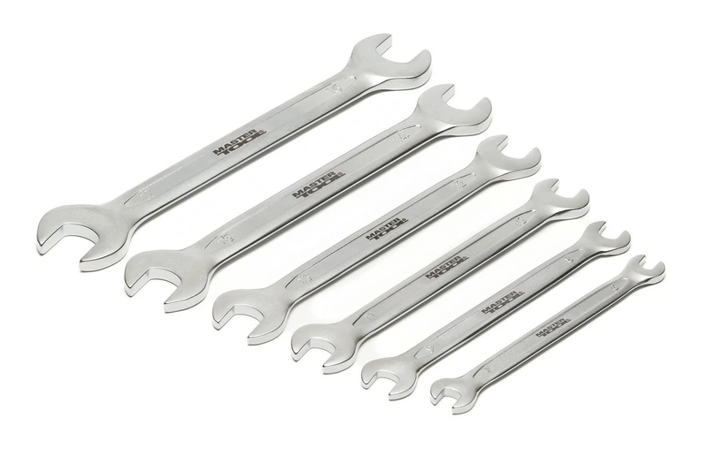 Ключі ріжкові MASTERTOOL COLD FORGED набір 6 шт (6–17 мм) 31CrV3 DIN 3110 70-1106