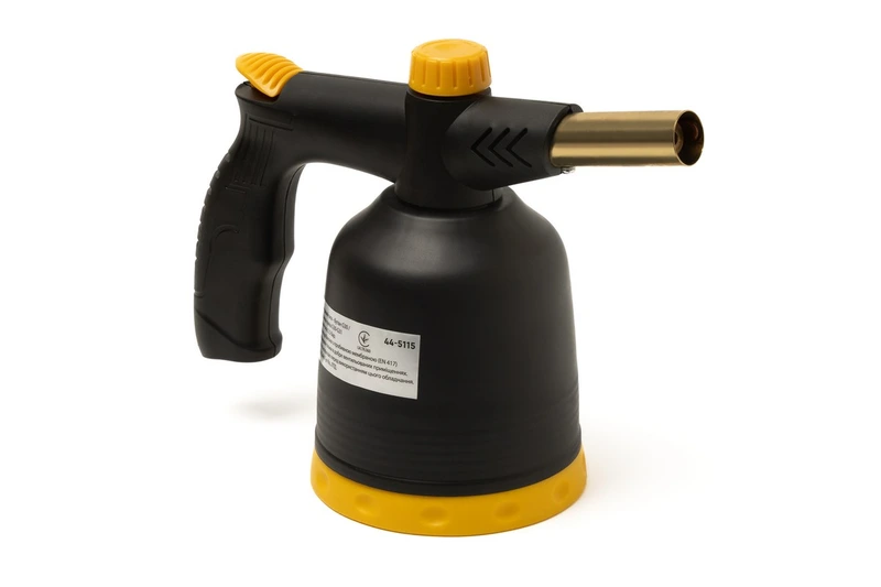 Лампа газова паяльна MASTERTOOL п'єзопідпал/обертання 360° Ø 20.2 мм/1300°С 1.7 кВт 123 г/год 44-5115