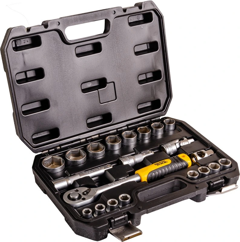 Набір головок 1/2" 10–32 мм, CrV, тріскачка 72Т, 21 шт MASTERTOOL 78-4021