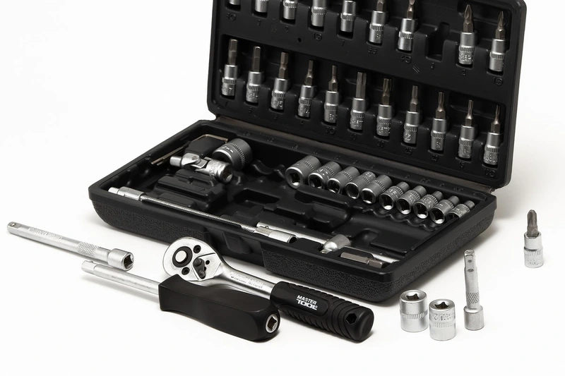 Набір інструментів MASTERTOOL ¼" 46 шт 4-14 мм кейс 78-6046