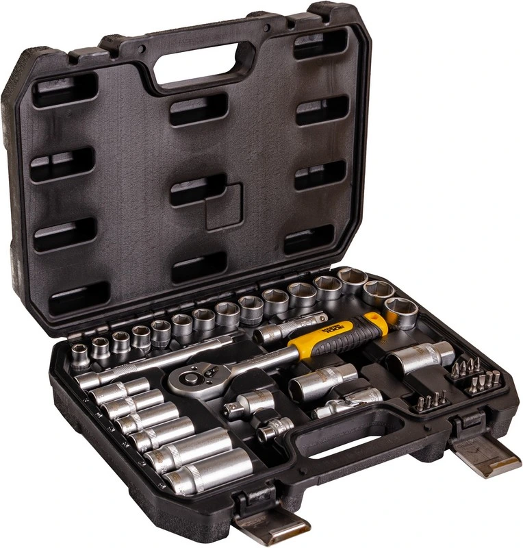 Набір інструментів MASTERTOOL ⅜" 39 шт 8-22 мм CrV кейс з металевими замками 78-3039