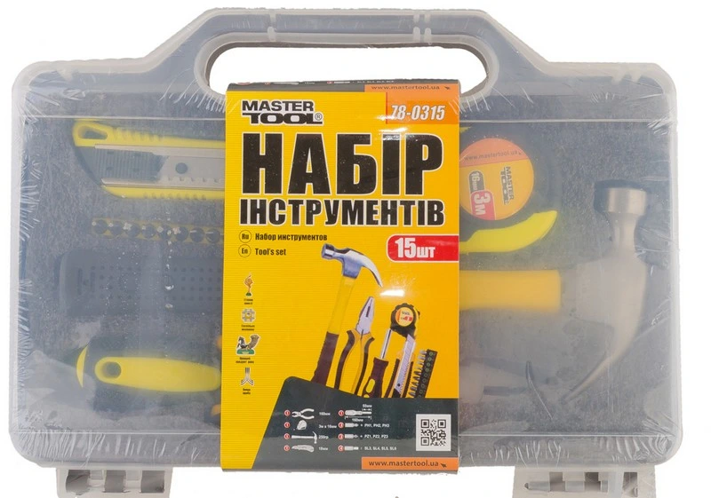 Набір інструменту MASTERTOOL 15 елементів 78-0315