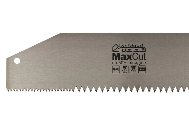 Ножівка столярна MASTERTOOL 2TPI/5TPI MAX CUT 400 мм загартований зуб 2-D заточування поліроване 14-2704